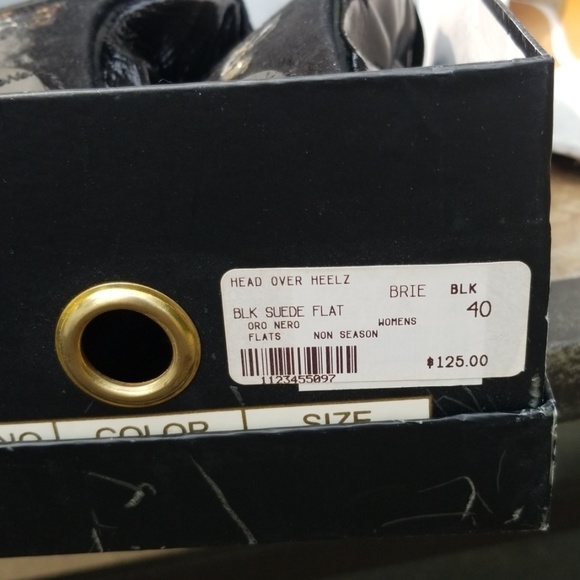 Oro Nero Open-Toe Flats - Picture 3 of 4